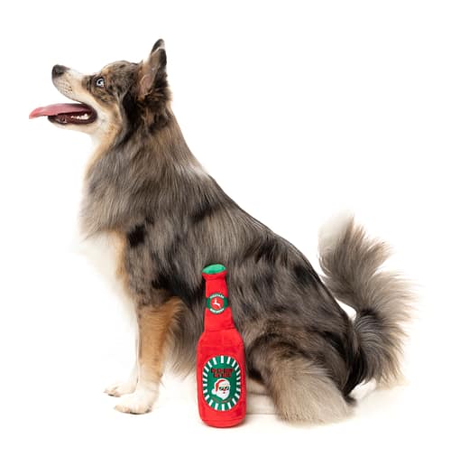 FuzzYard Howlidays Plush Dog Toy - Ho Ho Hold my Beer