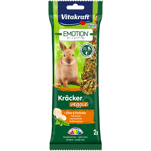 Vitakraft Emotion Kracker Veggie Rabbit 2pcs