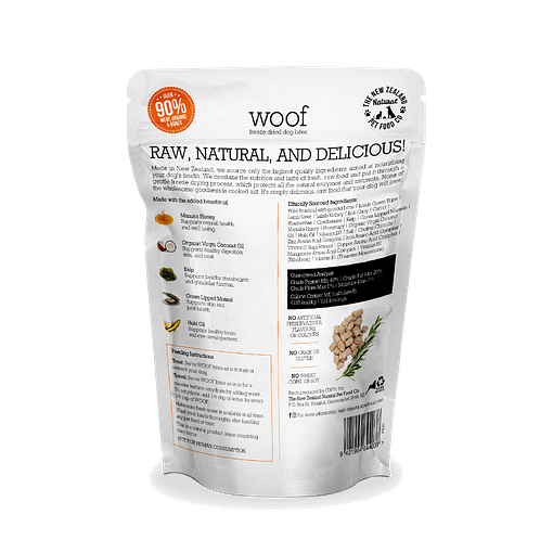 WOOF Freeze Dried Raw Wild Brushtail Dog 50g