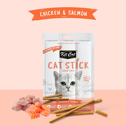 Kit Cat Grain Free Cat Stick Chicken & Salmon