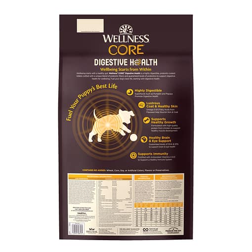 Wellness CORE Digestive Health Puppy Chicken & Brown Rice Recipe Dry Dog Food 24lb