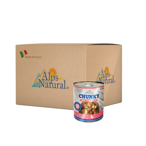 Alps Natural Chunky Beef Stew Recipe Dog Canned Food Wet Dog Food 720g