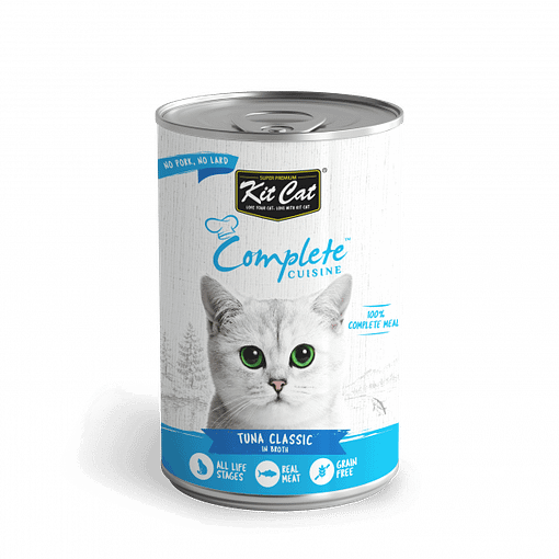 Kit Cat Complete Cuisine Canned Wet Cat Food (Tuna Classic in Broth)