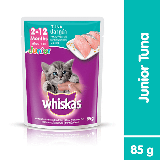 Whiskas Pouch Cat Food Wet Food Junior Tuna 85g