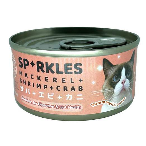 Sparkles Mackerel, Shrimp & Crab Wet Cat Food 70g