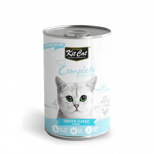 Kit Cat Complete Cuisine Canned Wet Cat Food (Chicken Classic) in Broth