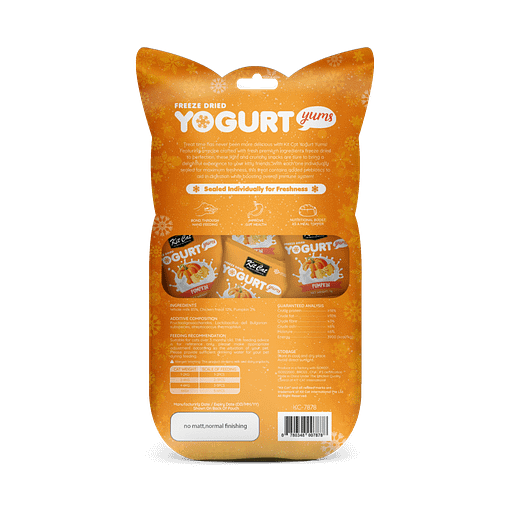 Kit Cat Freeze Dried Yogurt Yums Cat Treat - Pumpkin (10pcs)