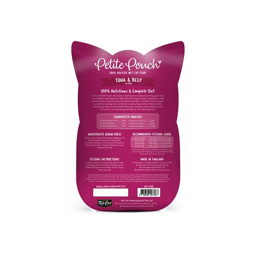 Kit Cat Petite Pouch Tuna & Beef Wet Cat Food