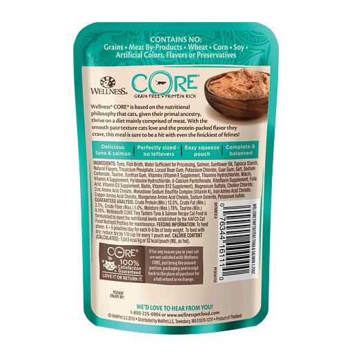 Wellness Core Tiny Tasters Tuna & Salmon for Cat 1.75oz