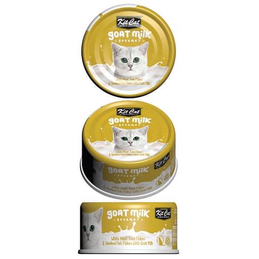 Kit Cat Goat Milk Gourmet Tuna & Smoked Fish Flakes 70g