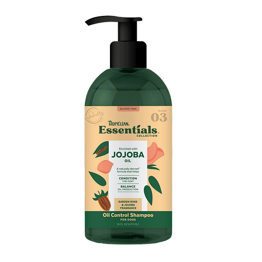 TropiClean Essentials Jojoba Oil Shampoo for Dogs