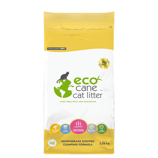 Eco Cane Cat Litter Lemongrass Scented