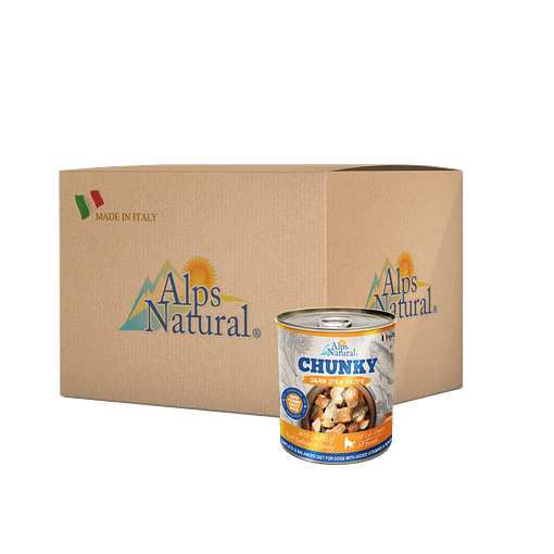 Alps Natural Chunky Salmon Stew Recipe Dog Canned Food Wet Dog Food 720g