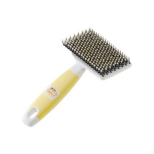 CattyMan Honey Smile Soft Round Tip Slicker Brush for Cats