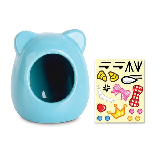 PKOC05 - Kitty-shaped Ceramic House Blue S