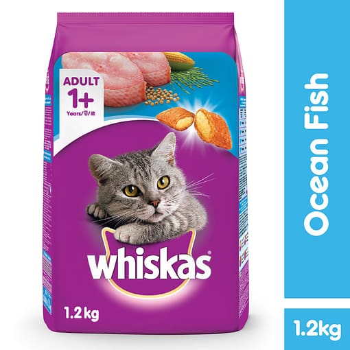 Whiskas Cat Food Dry Food Ocean Fish 1.2kg