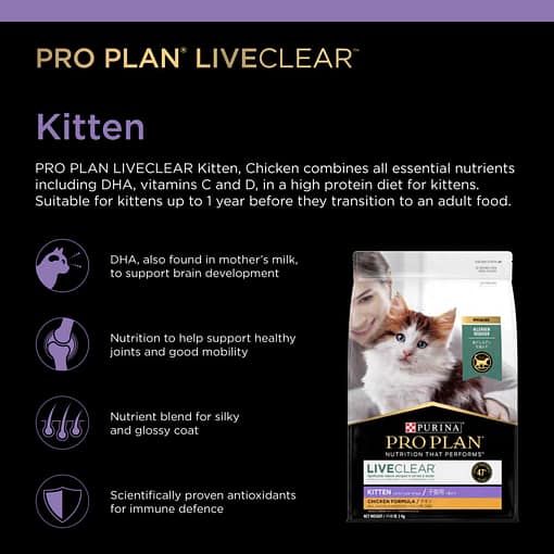 Purina Pro Plan Liveclear Kitten Cat Food