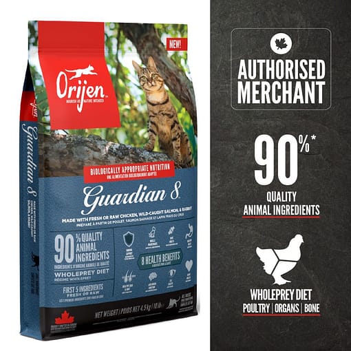 ORJEN Guardian 8 Freeze-Dried Infused Dry Cat Food