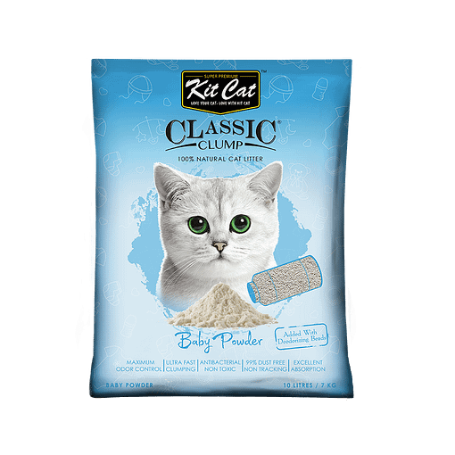 Kitcat Cat Litter 10L/7kg (Baby Powder)