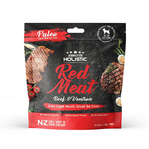 Absolute Holistic Air Dried Dog Treats (Red Meat)