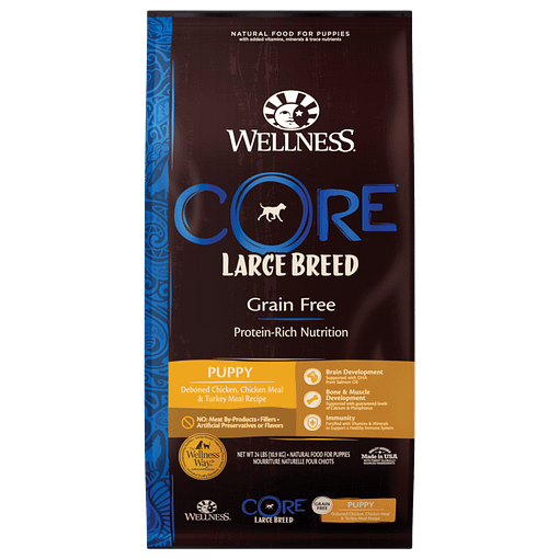 Wellness Core Grain-Free for Large Dog Breed - Puppy 24lb