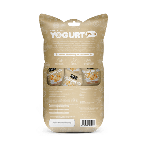 Kit Cat Freeze Dried Yogurt Yums Cat Treat - Cheese (10pcs)