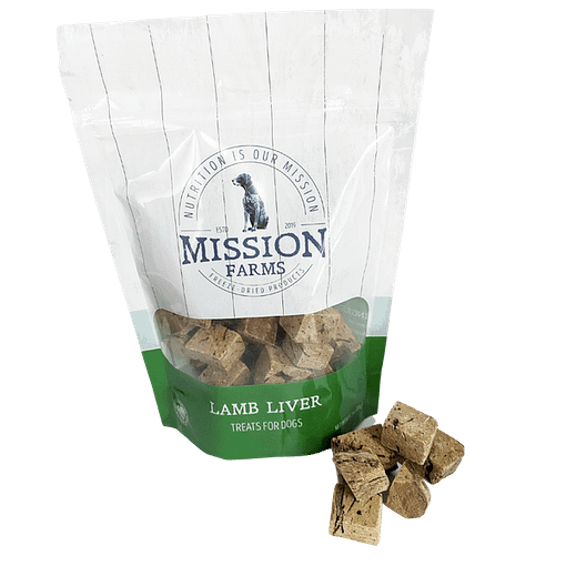 Mission Farms Freee-Dried Lamb Liver Dog Treats 3oz