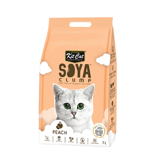 Kit Cat Soya Clump Soybean Litter 7L (Peach)