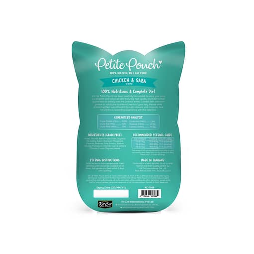 Kit Cat Petite Pouch Chicken & Saba Wet Cat Food