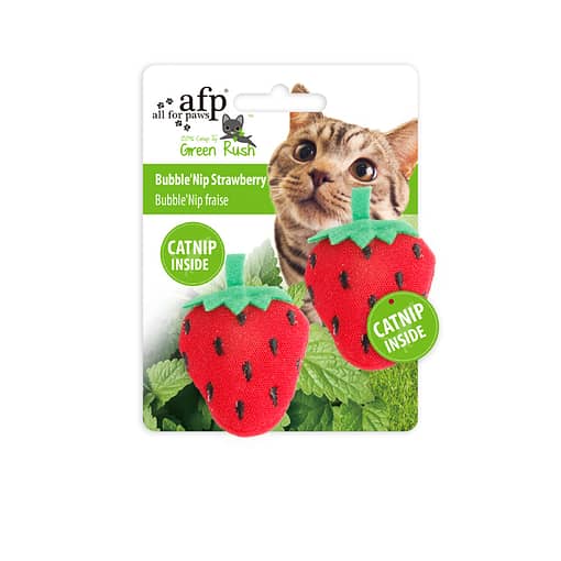 AFP Green Rush Bubble'Nip Strawberry for Cat