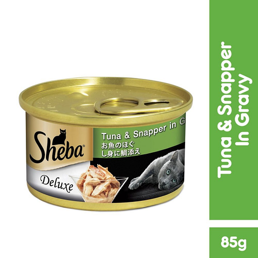 Sheba Can Cat Food Wet Food Tuna & Snapper in Gravy 85g