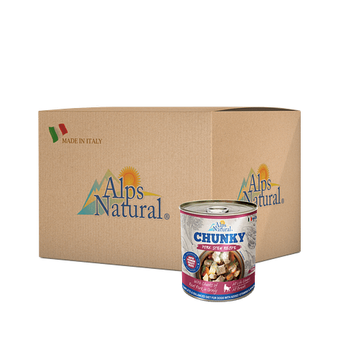 Alps Natural Chunky Pork Stew Recipe Dog Canned Food Wet Dog Food 720g