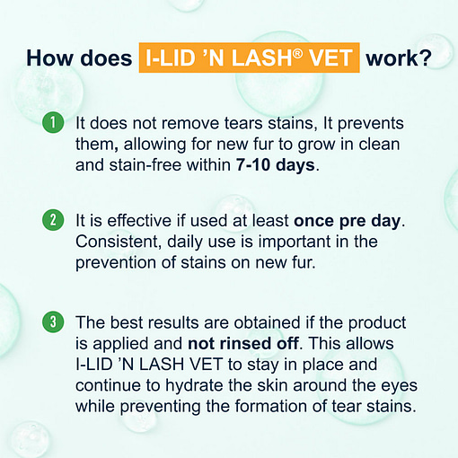 I-LID 'N LASH Tear Stain & Facial Odor Prevention Pet Wipes, 60 count