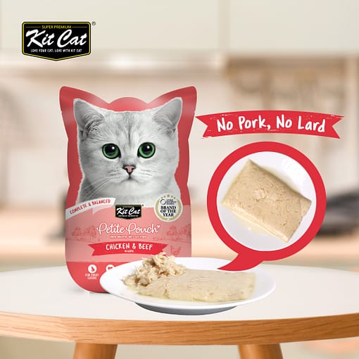 Kit Cat Petite Pouch Chicken & Beef Wet Cat Food