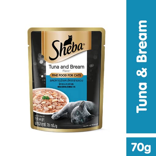 Sheba Pouch Cat Food Wet Food Tuna & Bream 70g