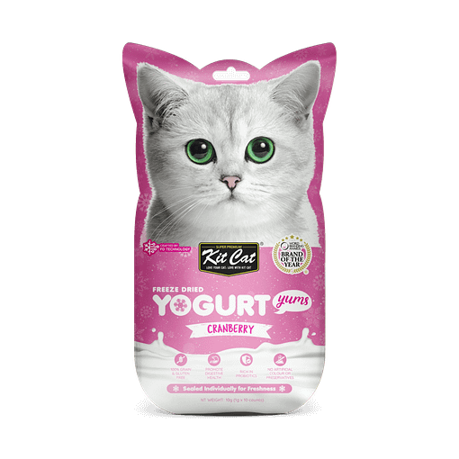 Kit Cat Freeze Dried Yogurt Yums Cat Treat - Cranberry (10pcs)