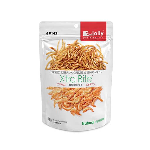 PKJP142 - Xtra Bite Dried Mealworm & Shrimps 60g