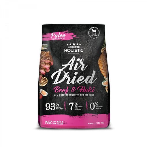 Absolute Holistic Air Dried Beef & Hoki Dog 1kg