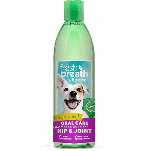 TropiClean Fresh Breath Oral Care Water Additive Plus Hip & Joint