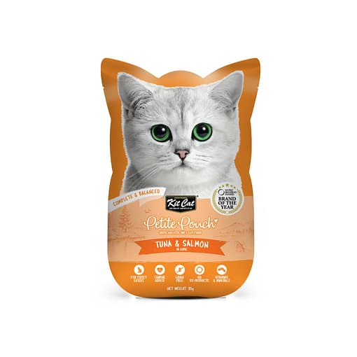 Kit Cat Petite Pouch Tuna & Salmon Wet Cat Food