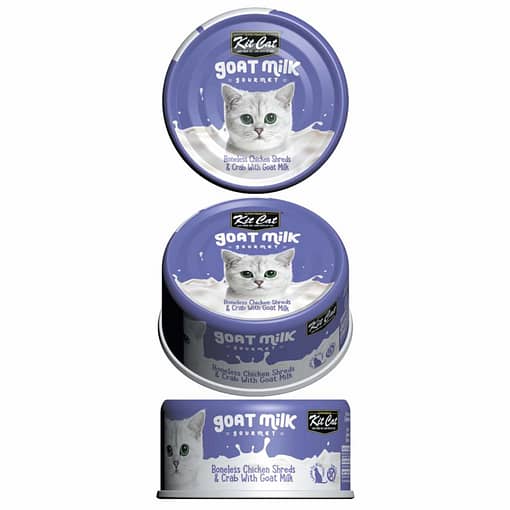 Kit Cat Goat Milk Gourmet Chicken & Crab 70g