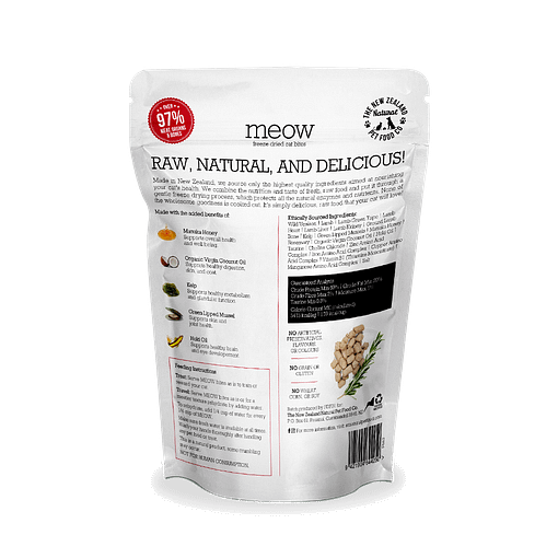 MEOW Freeze Dried Raw Wild Venison Cat Treats 50g