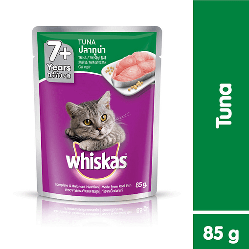 Whiskas Pouch Cat Food Wet Food Senior Tuna 85g