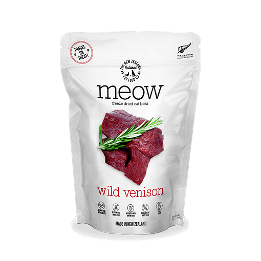 MEOW Freeze Dried Raw Wild Venison Cat Treats 50g