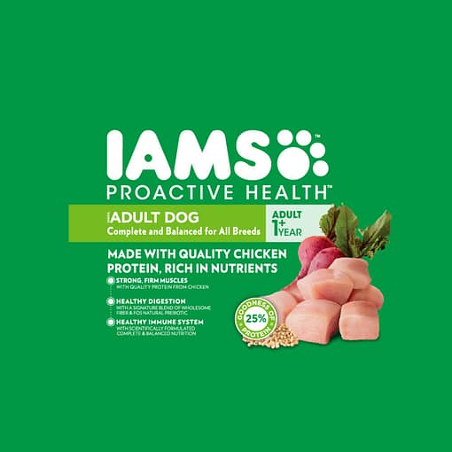 IAMS Dog Food Dry Food Adult All Breed Chicken 3kg