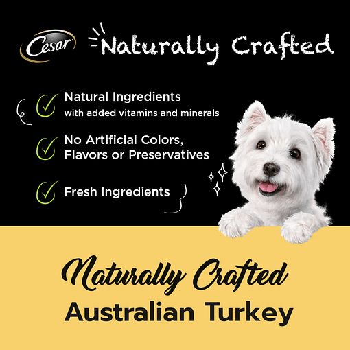 Cesar Naturally Crafted Dog Food Wet Food Australian Turkey 85g