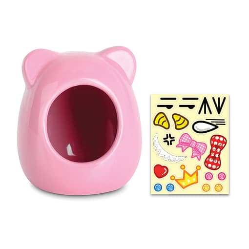 PKOC06 - Kitty-shaped Ceramic House Pink S