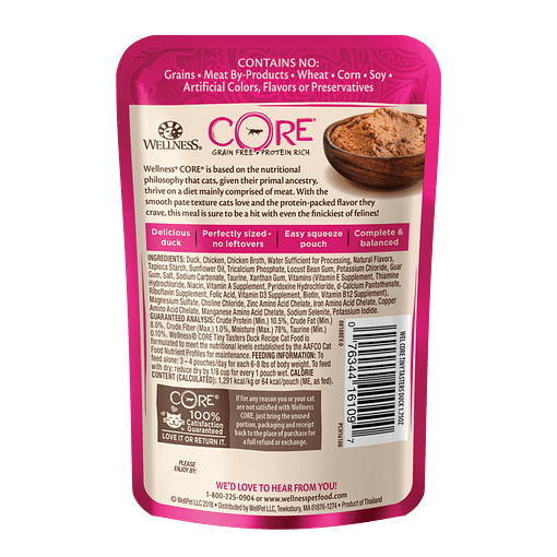 Wellness Core Tiny Tasters Duck for Cat 1.75oz