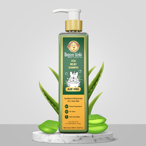 Dogsee Veda Aloe Vera Itch Relief Dog Shampoo 400ml