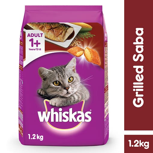 Whiskas Cat Food Dry Food Grilled Saba 1.2kg